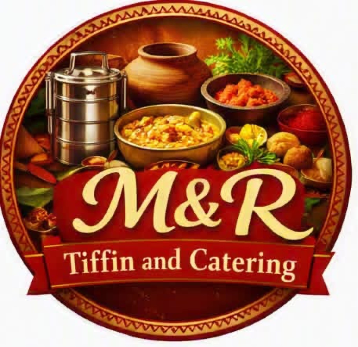 M&R Tiffin and Catering logo